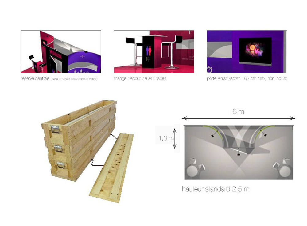 Stand pré-monté 18m2 Twins S’com Services