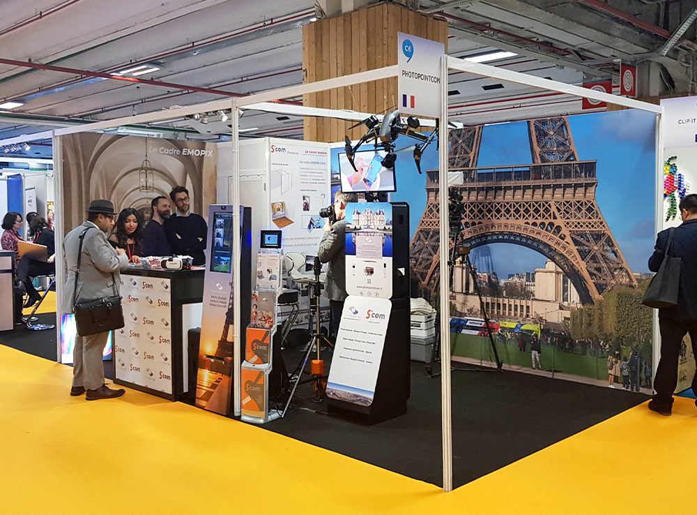 Stand pré-monté cadre tissu S’com Services