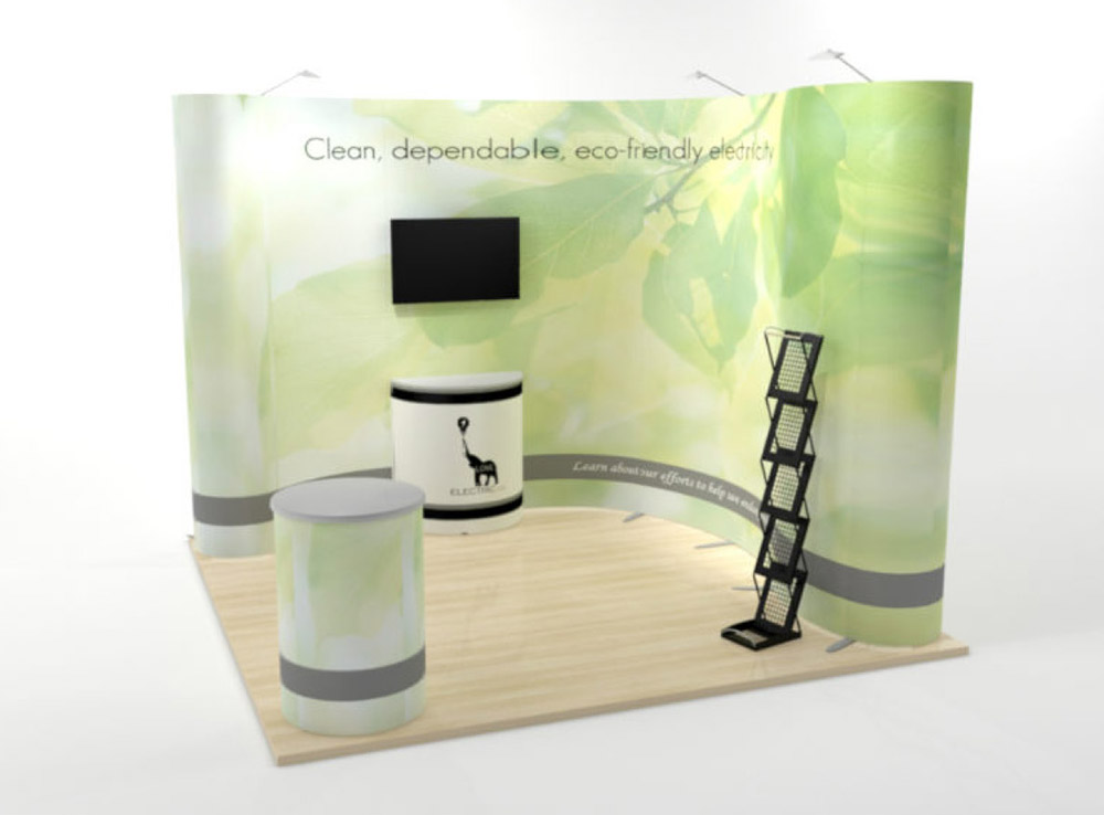 Stand courbe Isowave 3D S’com Services