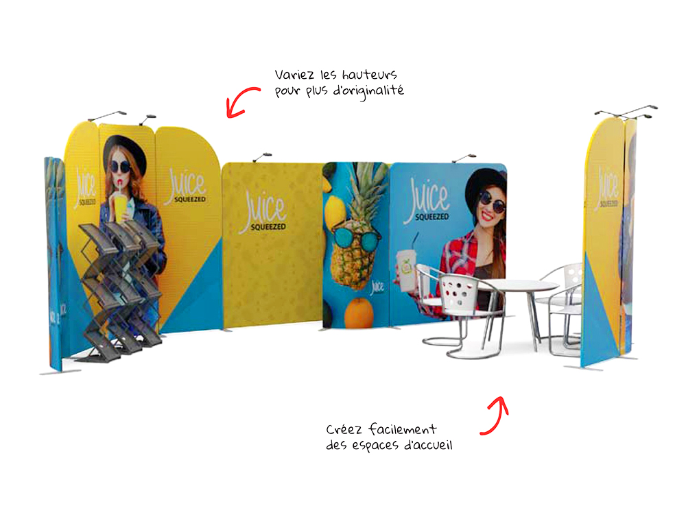 Stand modulable magnétique S’com Services