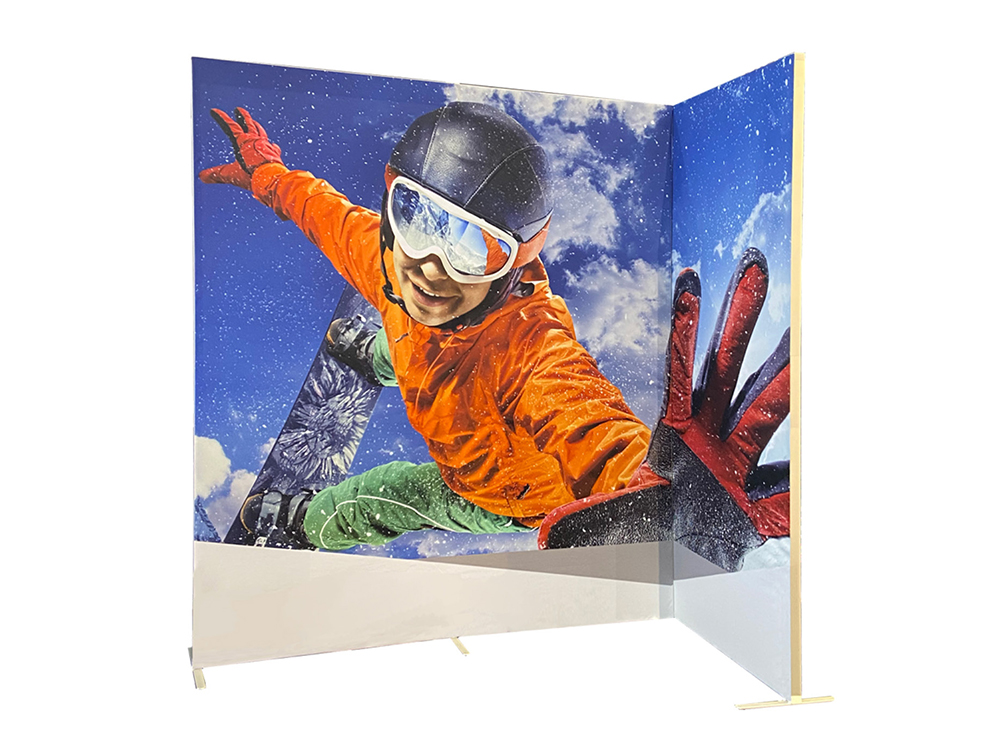 Stand pré-monté cadre tissu S’com Services