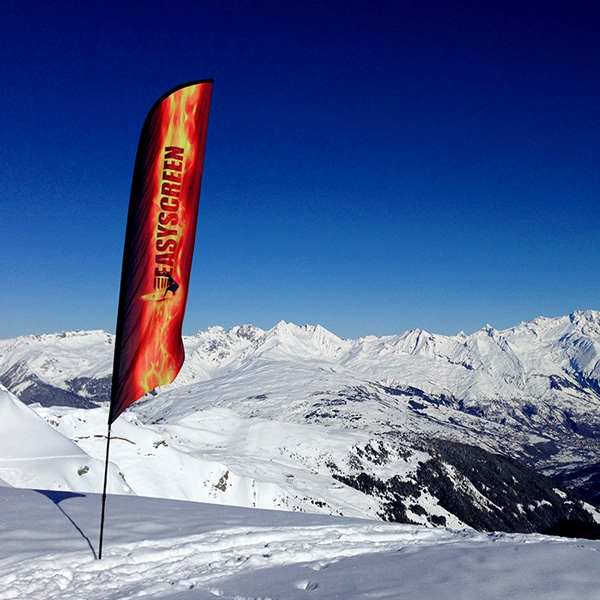 drapeau flamme publicitaire