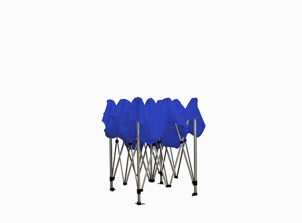 Tente exposition pliée