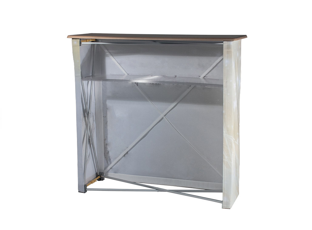 Arrière de comptoir pop-up tissu