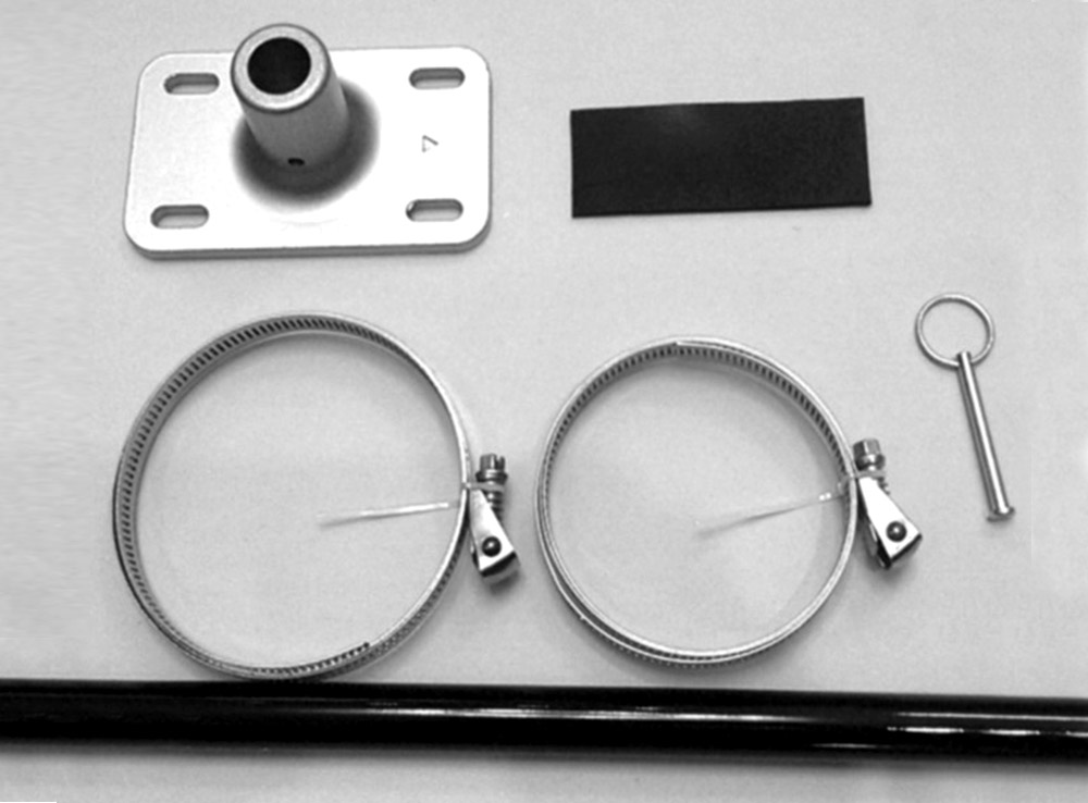 Pièces de fixation pour drapeau flamme