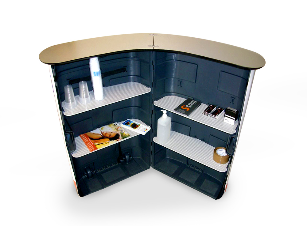 Rangement comptoir valise Countercase