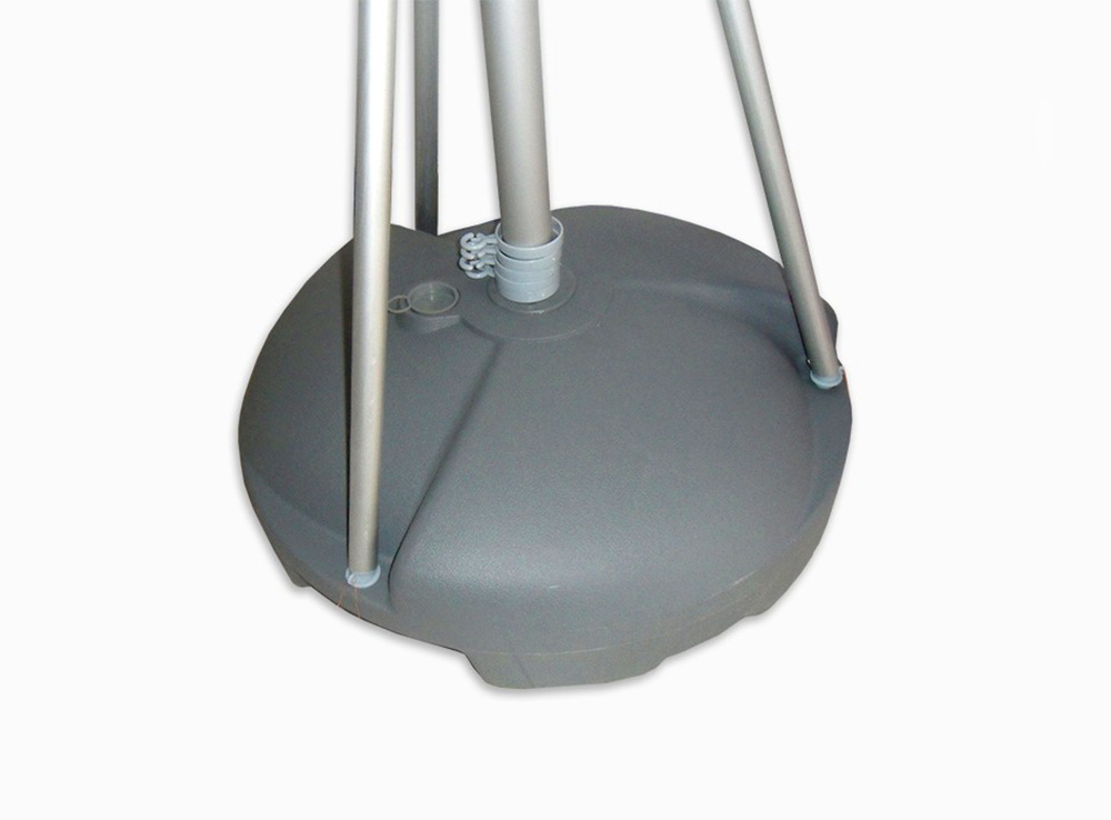 Autre type de pieds pour flamme publicitaire géante