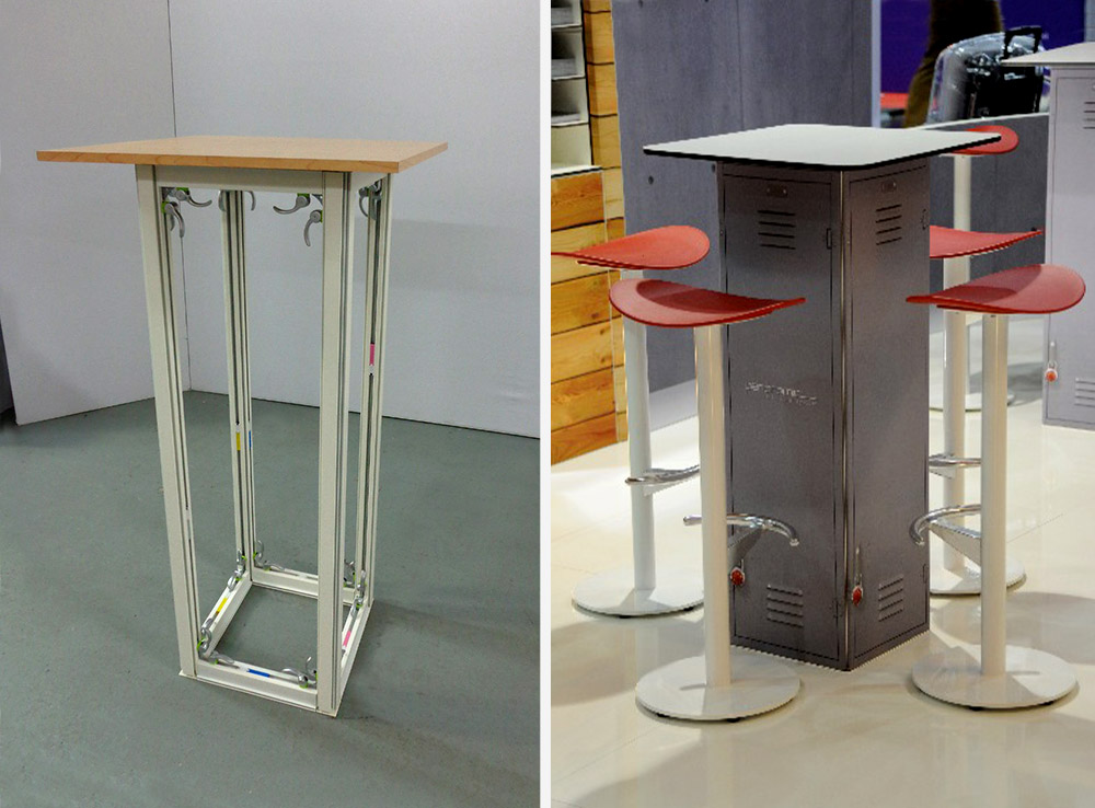 Petit comptoir modulaire S’com Services