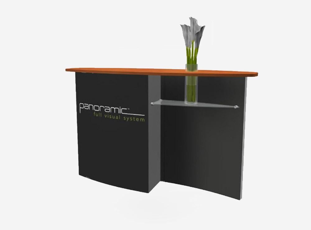 Comptoir modulaire tissu S’com Services