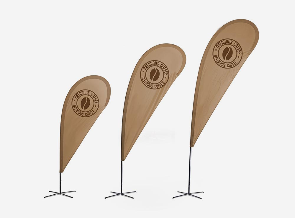 Drapeau flamme publicitaire