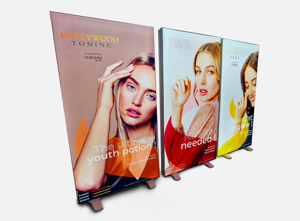 Caisson lumineux portable