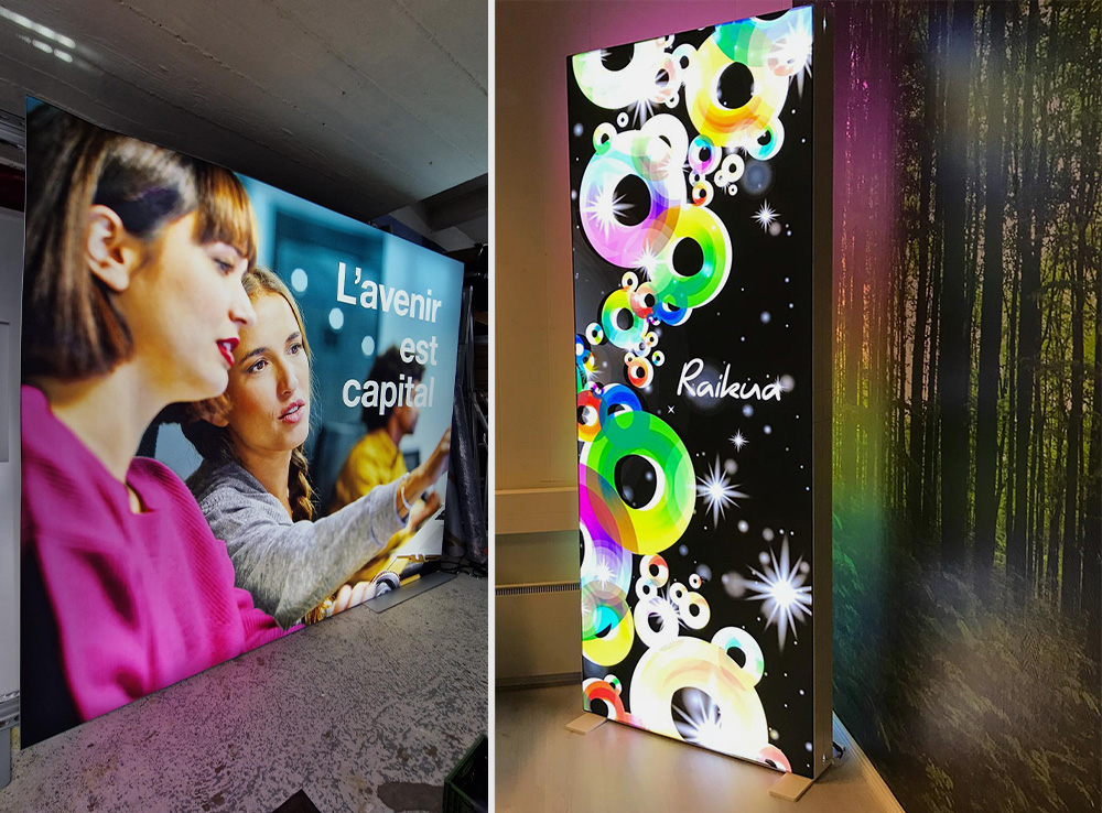 Caisson lumineux portable Pixlip