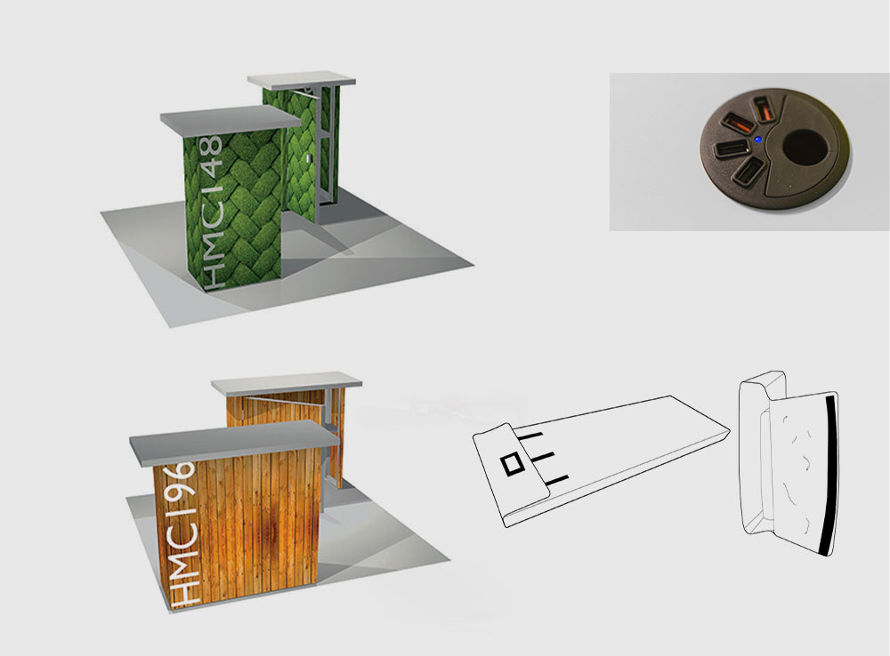 Tailles accessoires comptoirs modulaires