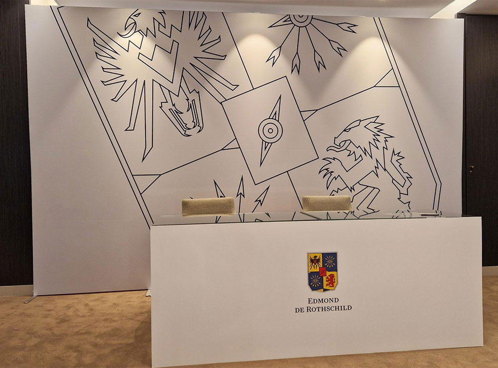 Stand modulaire en tissu pour Edmond Rothschild