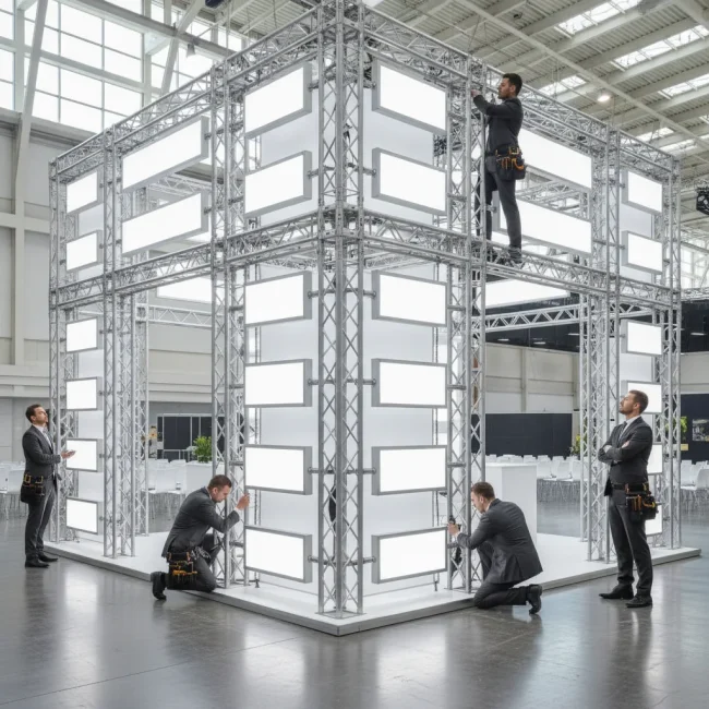 Stand modulaire réutilisable | amortissement par salon - stand modulaire reutilisable amortissement