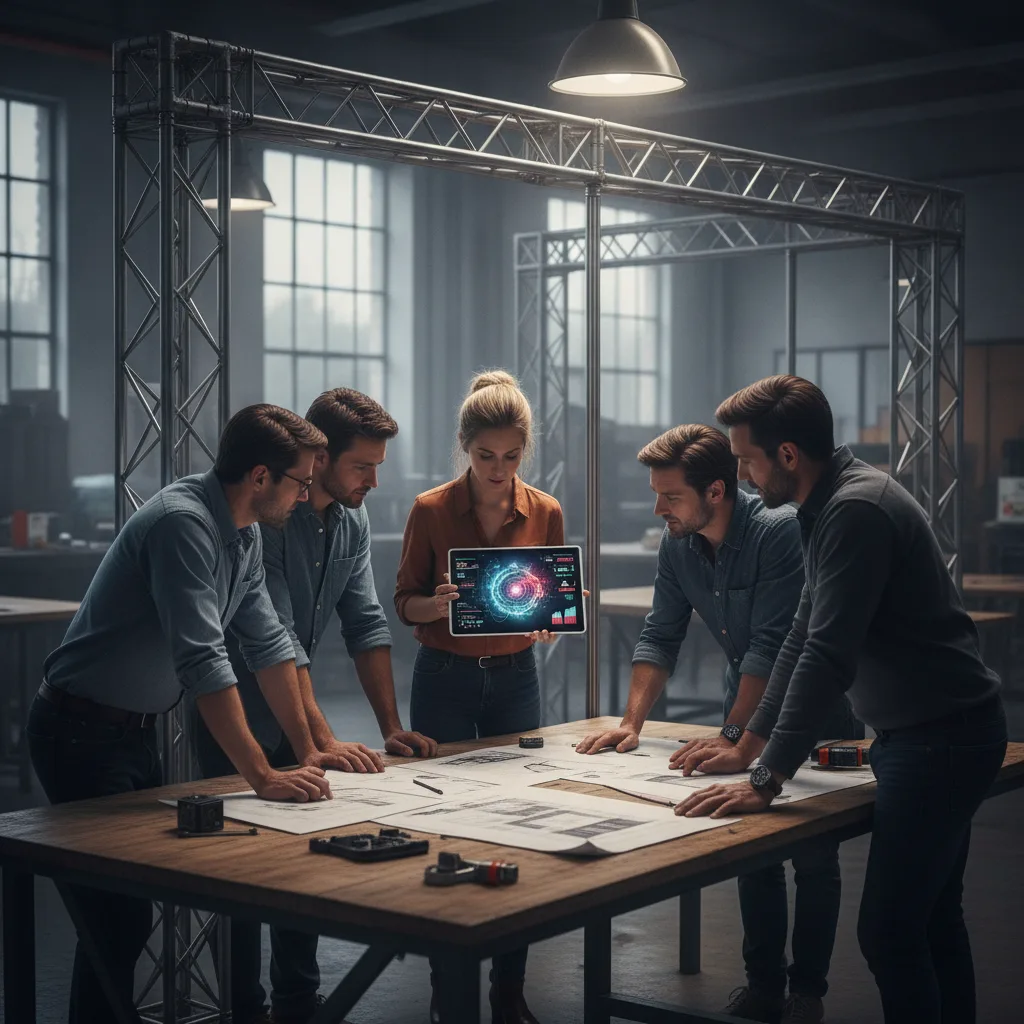 stand modulaire réutilisable amortissement