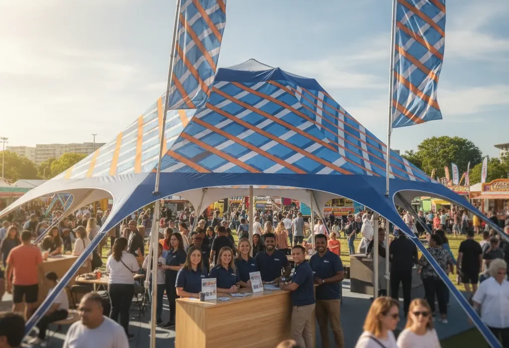 Tente pliable personnalisée événement, le guide 2026 - tente pliable personnalisee evenement