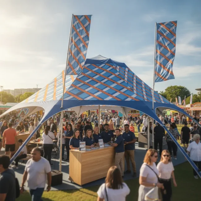 Tente pliable personnalisée événement, le guide 2026 - tente pliable personnalisee evenement