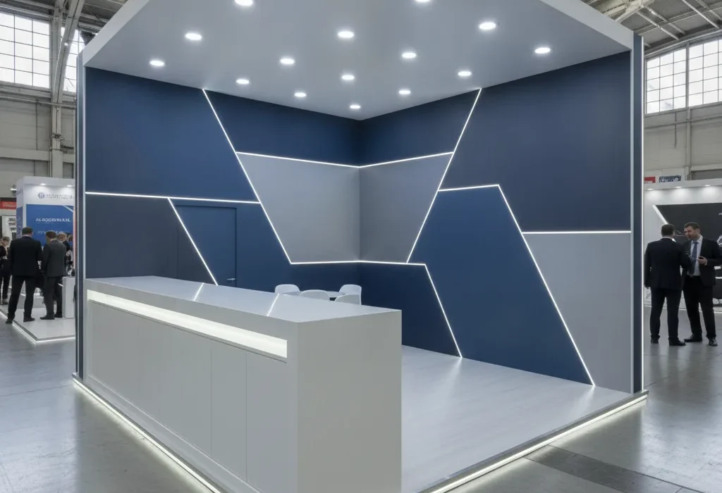 Agencement et circulation stand 9m², le guide 2026 - agencement circulation stand 9m2
