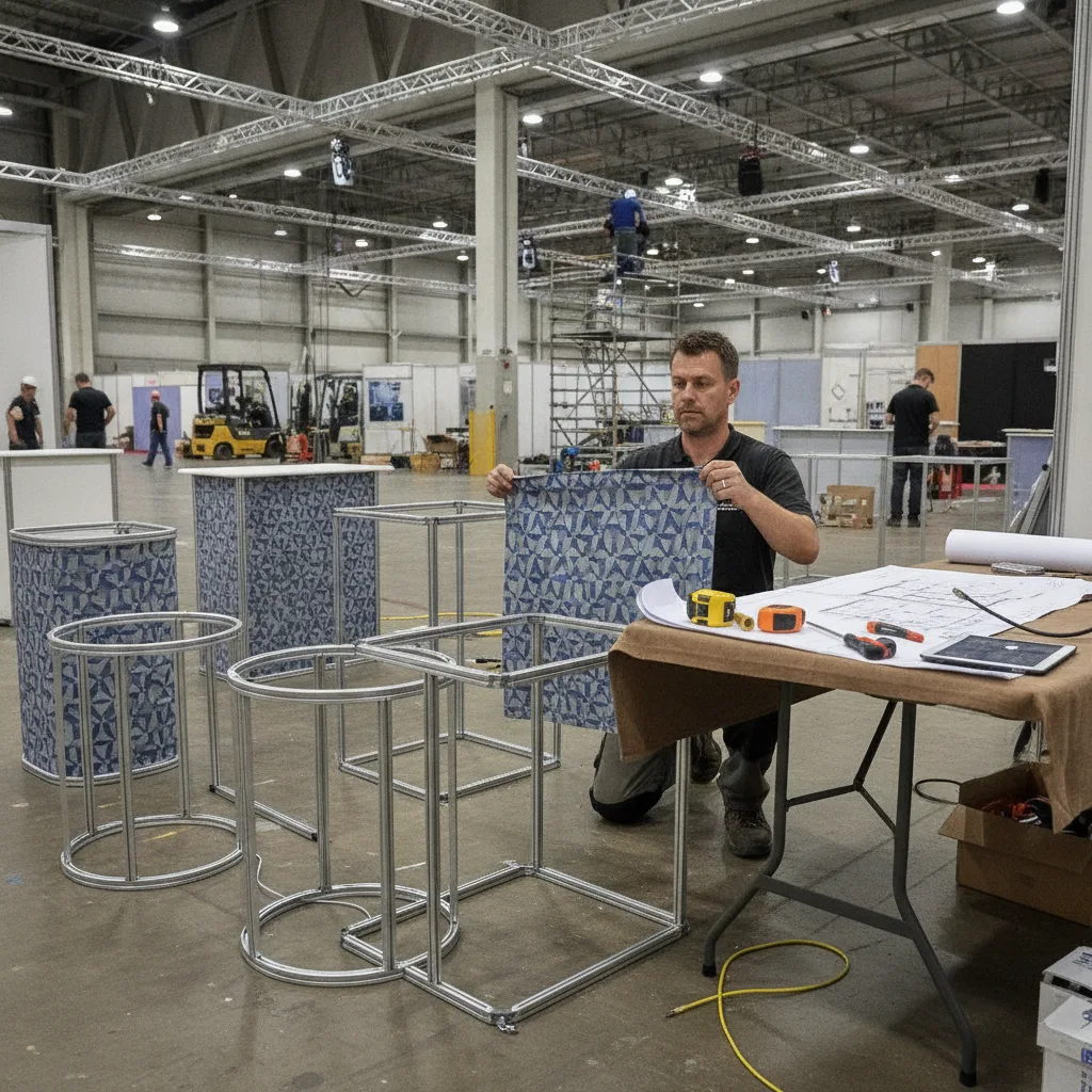 comptoir accueil stand pliable portable