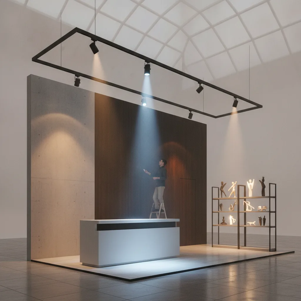 éclairage stand exposition LED spots